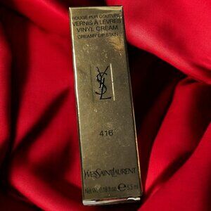 Yves Saint Laurent Vinyl Cream Lip Stain in 416 Psychedelic Chili NIB